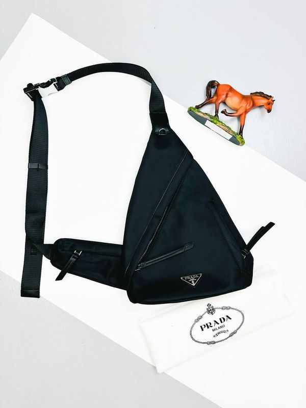 Prada Milano Re-Nylon Leather Sling Backpack Prada Milano Men's Re-Nylon Leather Black Backpack Reps AAA Sale UK Men First Copy Replica Fake Sling Backpacks Man Cheap Price Rep 1st Copies Designer Shoulder Bags 1:1 Brand Logo 1 to 1 Belt Fakes Luxury Crossbody Bag Duplicate
