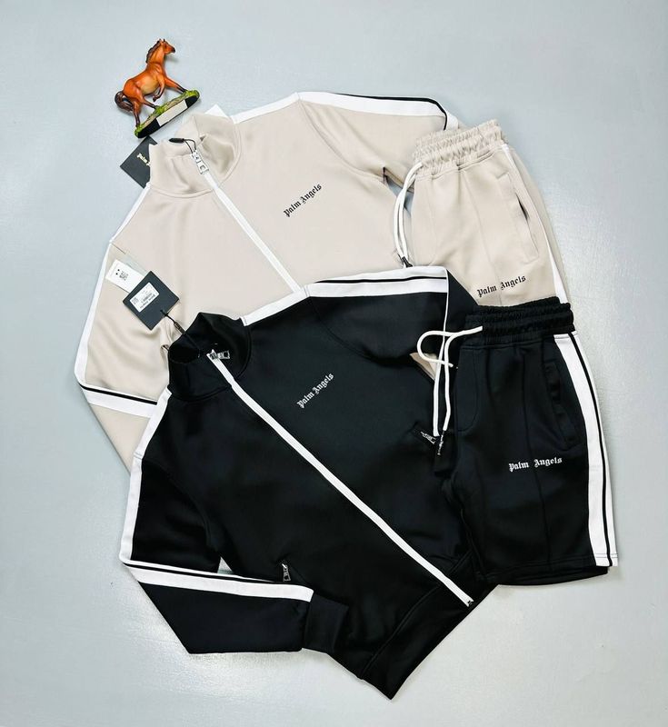 Palm Angels Tracksuit Shorts Set Palm Angels Men Women Black Off-White Tracksuit Shorts Set Fakes Rep Sale UK Man Woman First Copy Cheap Price Replica Tracksuits Short Sets Men's Women's 1st Copies Fake Reps Designer Track Suits 1 to 1 Luxury PA Brand Logo 1:1 AAA Duplicate