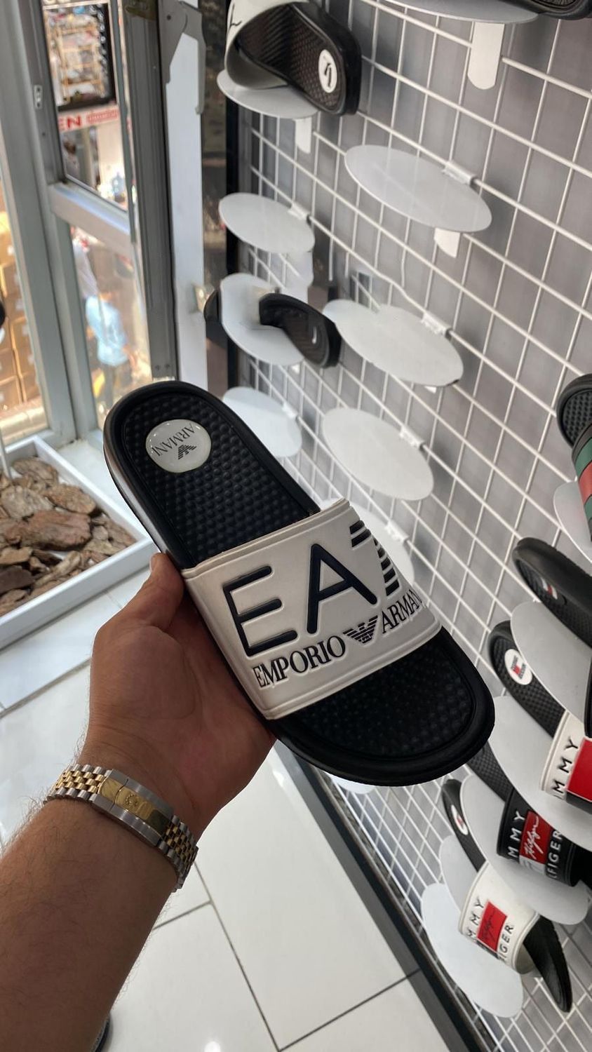 Emporio Armani 7 Slides in 2 Colors