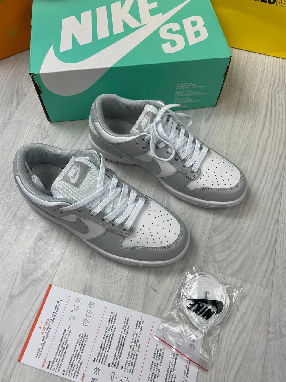 Nike Men's Trainers Trainer Dunks Dunk’s 1:1 Two-Toned (GS) DH9765-001 Pure Platinum White Wolf Grey Low GS AAA Rep Replica 