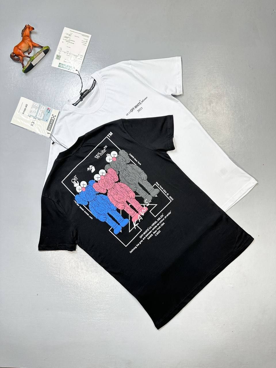 Off-White T-Shirts Black White Sale UK