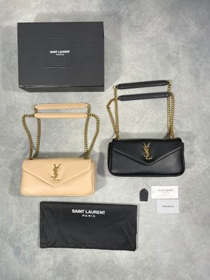 Saint Laurent Cheaper Leather Replica Crossbody Lady Women 
YSL Calypso Grained Lambskin Bags Fake Small Cheap Rep Woman Reps Womens Women's First Copy Logo Best Formal Girls Bag Lou Belt Large Wallet Cash Pouch Double Chain
Black Beige 