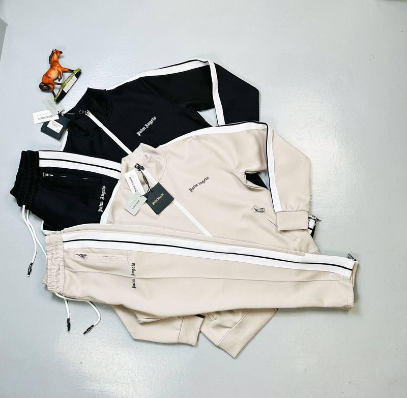Palm Angels Luxury Sports Full Sleeves Tracksuit Palm Angels Men Women Luxury Sports Black Off White Tracksuits Fakes Sale UK Man Woman First Copy Replica Tracksuit Men's Women's Cheap Price 1st Copies Reps Track Suits Full Sleeves Fake Rep 1 to 1 PA Designer Brand Logo 1:1 AAA Duplicate