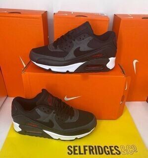 Nike Men's Trainers Trainer 90s 90's University Red  1:1 UK Nikes Air Max 90 Men Mens Rep Replica Shoes Fake Man Mans Duplicate Sneakers AAA First Copy Cheap Sneaker Best Copies Sale Reps MAX.90 Air.Max DH4095-001 Black White Dark Smoke Grey