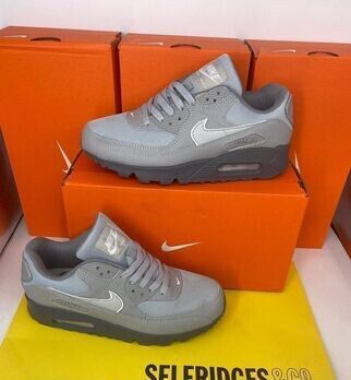 Nike Men's Trainers Trainer 90s 90's Recraft Wolf Grey 1:1	Nikes Air Max 90 Men Mens Rep Replica Shoes Fake Man Mans Duplicate Sneakers AAA First Copy Cheap Sneaker Best Copies Sale UK Reps MAX.90 Air.Max FJ4218-002 Cool White