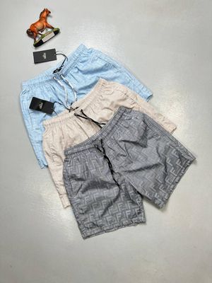Fendi Out Wear Outwear Luxury Designer Relaxed Fit For Men
Shorts Short Pajama Payjama Fake Cheap Rep Cheapest Cheaper Reps Mens Men's Man Mans Man’s First Copy Logo Summer Best Nylon Swim Beach Bootleg Swimming Beaches Grey Beige Blue Colors

