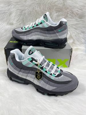 Nike Men's Trainers Trainer 95s 95's 1:1 Hyper Turquoise UK	Nikes Air Max 95 Men Mens Rep Replica Shoes Fake Man Mans Duplicate Sneakers First Copy Cheap Sneaker Sale Reps MAX.95 Air.Max FV4710-100 White Iron Grey Cool