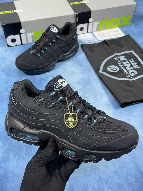 Nike Air Max 95 Black University Blue Men Trainers Nike Men's Trainers Trainer 95s 95's 1:1 Black Anthracite Nikes Air Max 95 Men Mens Rep Replica Shoes Fake Man Mans Duplicate Sneakers First Copy Cheap Sneaker Sale UK Reps MAX.95 Air.Max FJ4217-002 University Blue AAA