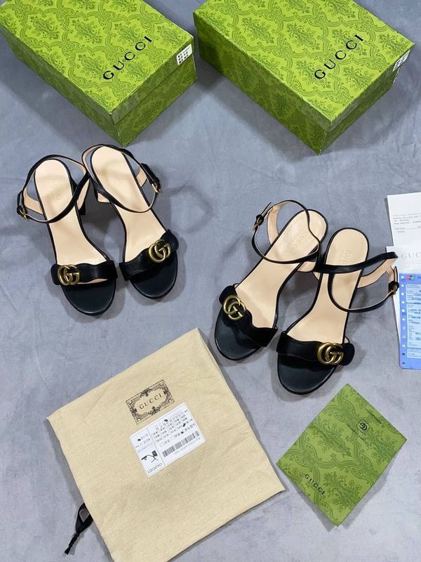 Gucci GG Women Marmont Mid Heel Leather Black Sandal Gucci Women's First Copy Rep Designer Fake AAA Heels Sale UK Woman Cheap Price Fake Replica Sandals 1st Copies Luxury Sandal Girls Double GG Brand Logo Leather Heel Original Gold Monogram Reps Best Quality Strap Women Duplicate