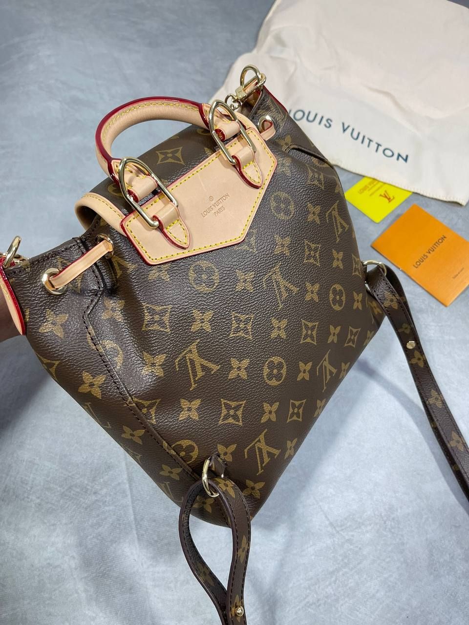 Louis Vuitton Women's Designer Excursion Bag Brown Fake Rep Sale UK Woman First Copy Reps Leather Backpack Ladies Cheap Price Fakes Replica Shoulder Bags Woman 1st Copies 1:1 LV Brand Logo Luxury Canvas Purse Girls Duplicate AAA