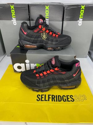 Nike Men's Trainers Trainer 95s 95's 1:1 Black Anthracite AAA	Nikes Air Max 95 Men Mens Rep Replica Shoes Fake Man Mans Duplicate Sneakers First Copy Cheap Sneaker Sale UK Reps MAX.95 Air.Max DA1513-001 Laser Crimson Best