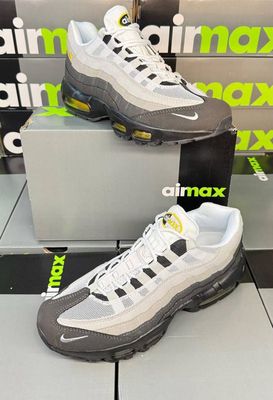 Nike Air max 95 Icons Yellow Strike Men's Trainers Nike Men's Trainers Trainer 95s 95's 1:1 Icons Yellow Strike Nikes Air Max 95 Men Mens Rep Replica Shoes Fake Man Mans Duplicate Sneakers Copy Cheap Sneaker Sale UK Reps MAX.95 Air.Max DX4236-100 White Wolf Cool Grey AAA