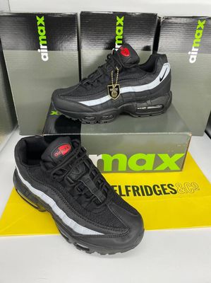 Nike Air Max 95 Ultra Black Picante Red Men Sneakers Nike Men's Trainers Trainer 95s 95's 1:1 Black Picante Red Nikes Air Max 95 Men Mens Rep Replica Shoes Fake Man Mans Duplicate Sneakers Copy Cheap Sneaker Sale UK Reps MAX.95 Air.Max FN7802-001 White Neutral Grey Ultra