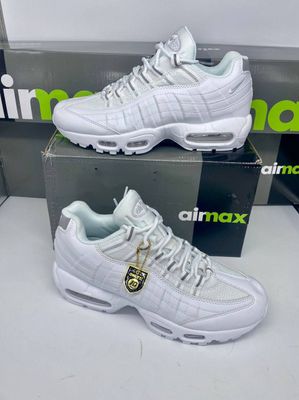 Nike Men's Trainers Trainer 95s 95's 1:1 Next Nature White	Nikes Air Max 95 Men Mens Rep Replica Shoes Fake Man Mans Duplicate Sneakers First Copy Cheap Sneaker Sale UK Reps MAX.95 Air.Max DH8015-100 Metallic Silver AAA