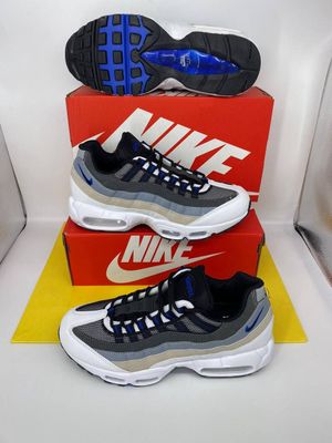 Nike Men's Trainers Trainer 95s 95's 1:1 Medium Blue Black	Nikes Air Max 95 Men Mens Rep Replica Shoes Fake Man Mans Duplicate Sneakers Copy Cheap Sneaker Sale UK Reps MAX.95 Air.Max DH4754-001 Anthracite Grey Summit White Cool