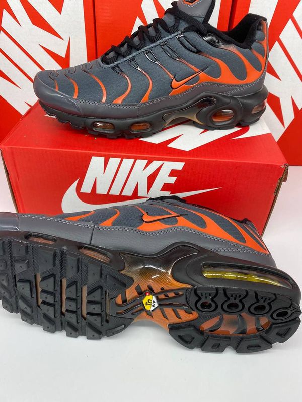 Nike TN Air Max Plus Grey Orange Men Nike TN Air Max Plus Grey Orange Men