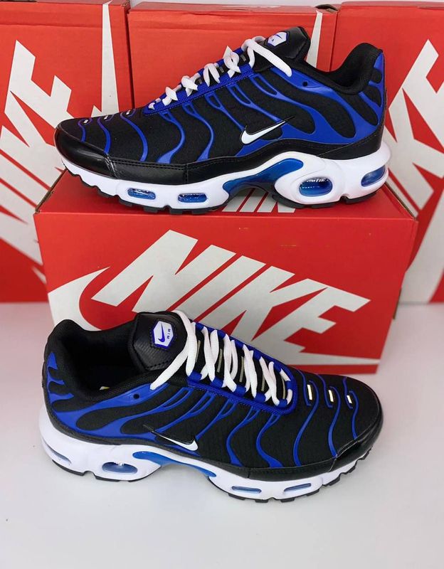 Nike TN Air Max Plus Men Black Racer Blue Nike TN Air Max Plus Men Black Racer Blue