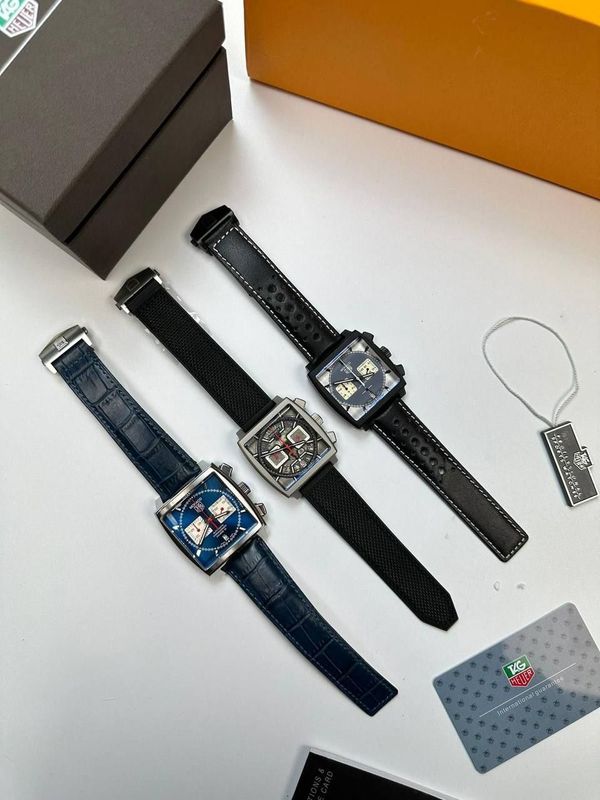 Tag Heuer Monaco Chronograph Automatic Men's Watch in 3 Colors