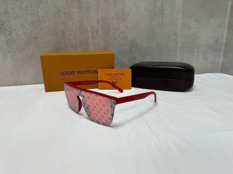 Louis Vuitton Men's Women's Designer Red Sunglasses Fake Sale UK Man Woman First Copy Cheap Price Replica Sunglass Men Women 1st Copies Rep Square Frame Eyewear AAA 1:1 Reps LV Brand Logo Fakes Luxury Duplicate Driving 1 to 1