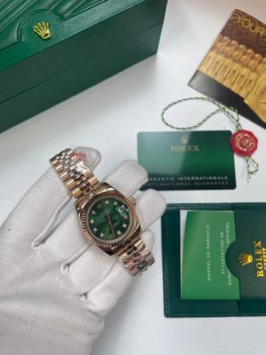 Rolex Datejust Rose Gold Women's Watch in Green Dial Rolex Datejust Rose Gold Women's Watch in Green Dial