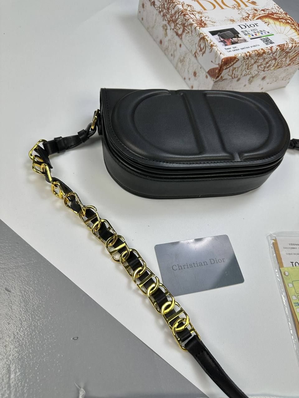 Christian Dior CD Signature Black Sling Bag