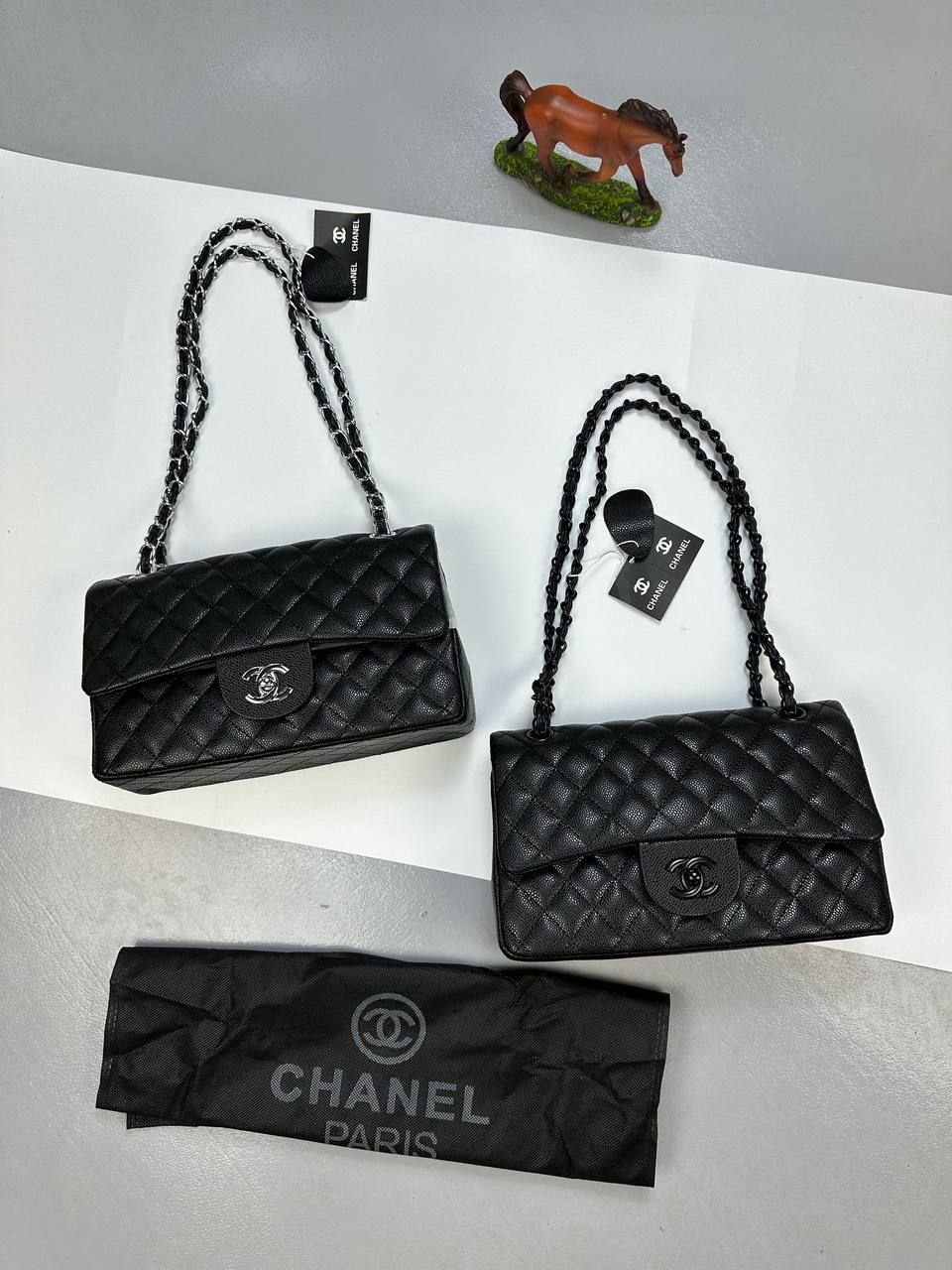 Chanel Timeless Classic Double Flap Black Shoulder Bag