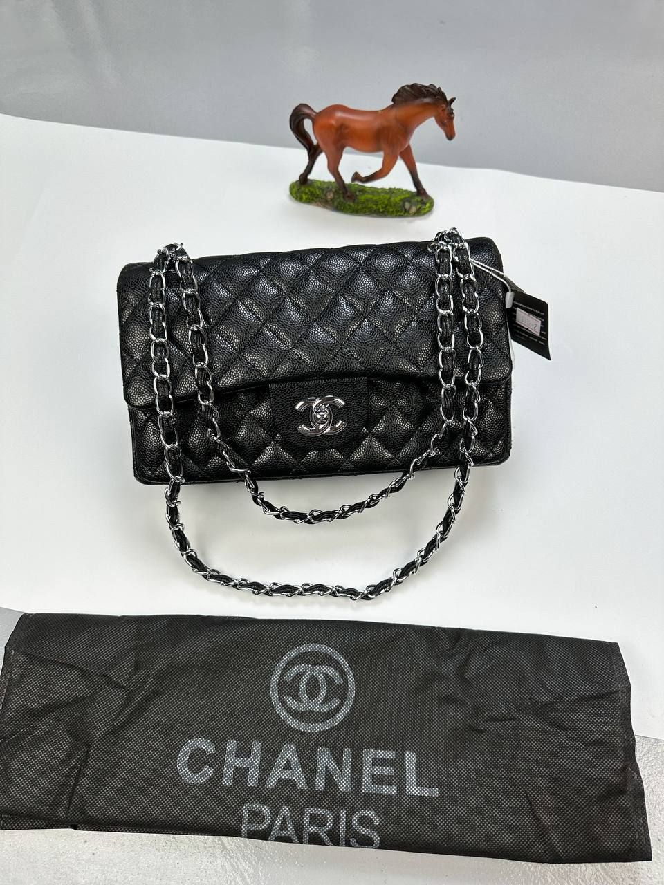 Chanel Timeless Classic Double Flap Black Shoulder Bag