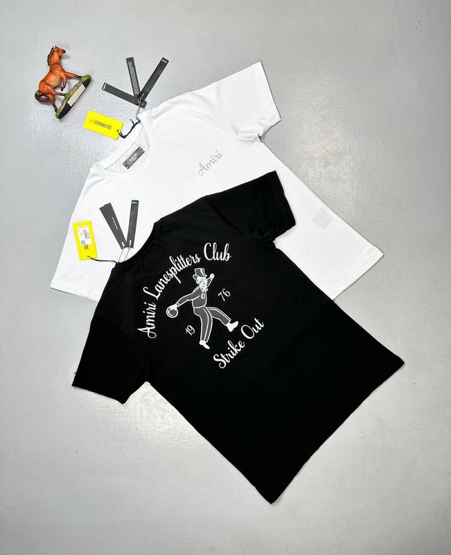 Amiri Lanesplitters T-Shirts in 2 Colors Amiri Lanesplitters T-Shirts in 2 Colors