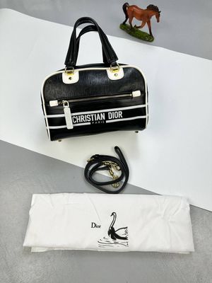 Christian Dior Tracolla Vibe Bowling Bag Black Christian Dior Tracolla Vibe Bowling Bag Black