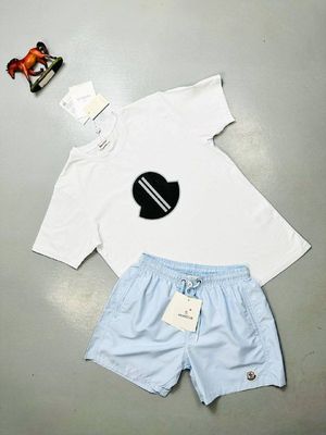 Moncler Logo SHORTS AND T-SHIRT SET in Different Colors