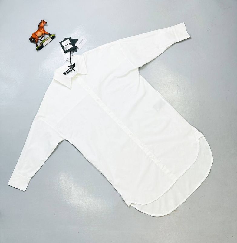 Palm Angels Women's Designer White Fancy Long Shirts Fakes Sale UK Women First Copy Reps Front Button Shirt Woman 1st Copies Replica Cheap Price Ladies Solid Full Sleeves 1:1 Relax Fit Fake Rep 1 to 1 PA Brand Logo AAA Duplicate