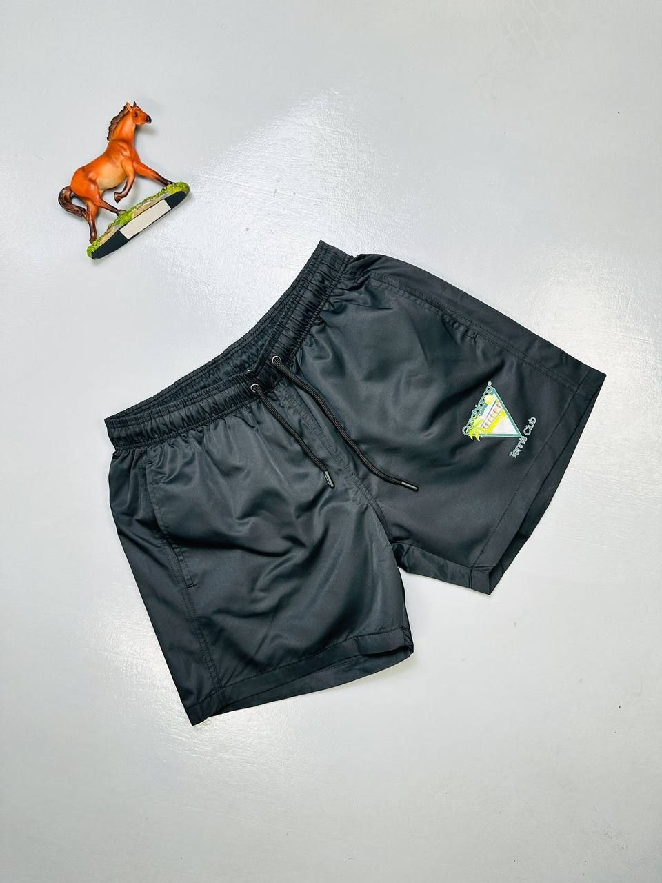 Casablanca Swim Shorts in 2 Colors For Men's, Colors: Black