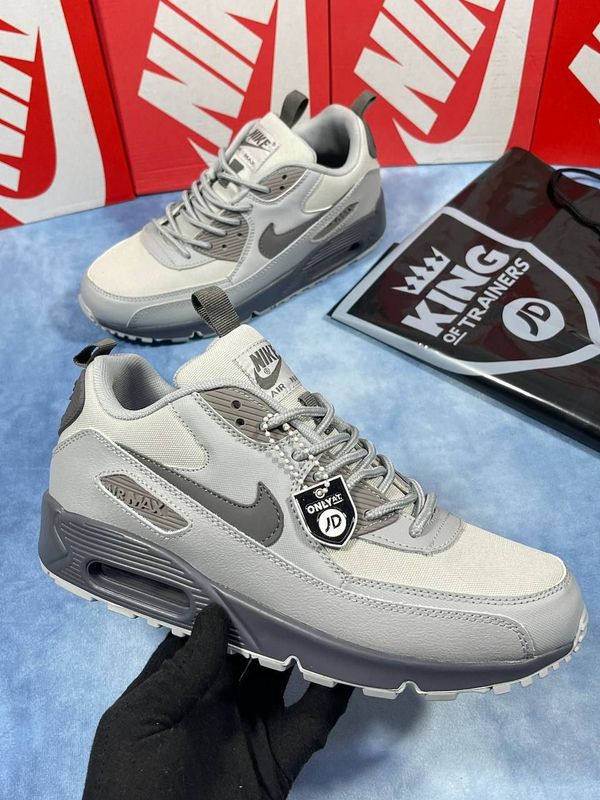 Nike Air Max 90 Trainers Wolf Grey For Men's