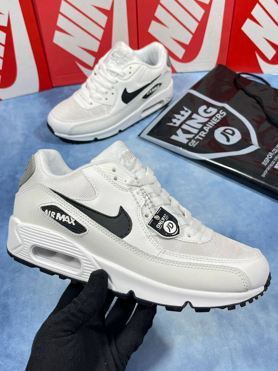  Nike Men's Trainers Trainer 90s 90's 1:1 White Black Quality	Nikes Air Max 90 Men Mens Rep Replica Shoes Fake Man Mans Duplicate Sneakers AAA First Copy Cheap Sneaker Best Copies Sale UK Reps MAX.90 Air.Max DH8010-101