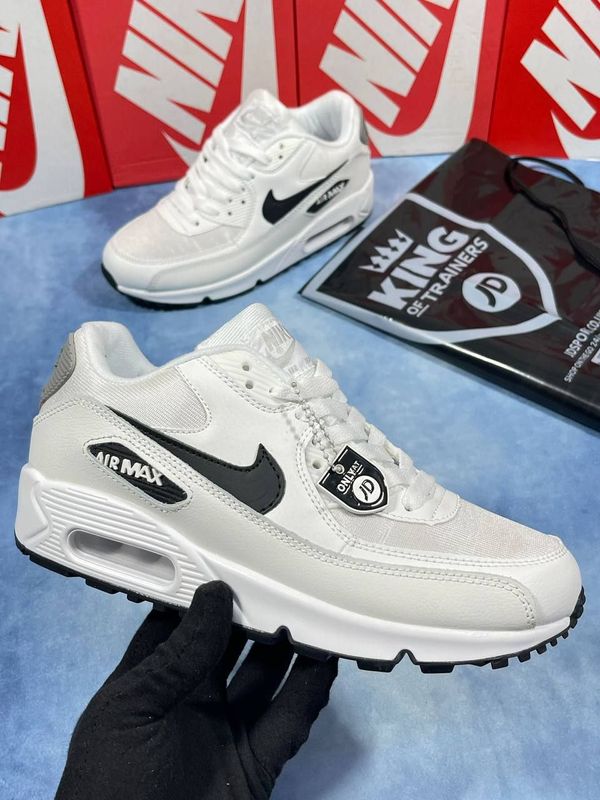 Nike Air Max 90 Trainers White Black For Men's Nike Men's Trainers Trainer 90s 90's 1:1 White Black Quality Nikes Air Max 90 Men Mens Rep Replica Shoes Fake Man Mans Duplicate Sneakers AAA First Copy Cheap Sneaker Best Copies Sale UK Reps MAX.90 Air.Max DH8010-101