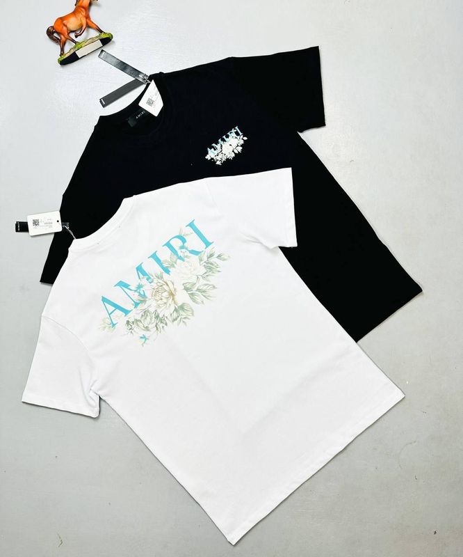 Amiri Logo T-Shirt For Men in 2 Colors Amiri Logo T-Shirt For Men in 2 Colors