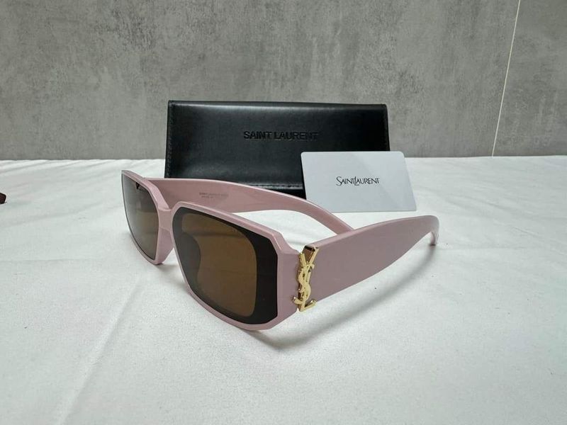 Saint Laurent Square Frame Sunglasses Pink Saint Laurent Square Frame Sunglasses Pink