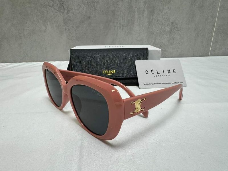 Celine Sunglasses Triomphe Pink Frame Celine Sunglasses Triomphe Pink Frame
