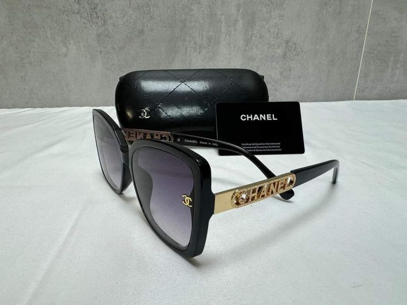 Chanel Square Frame Sunglasses Blue Shade