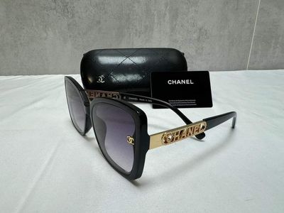 Chanel Square Frame Sunglasses Blue Shade Chanel Square Frame Sunglasses Blue Shade