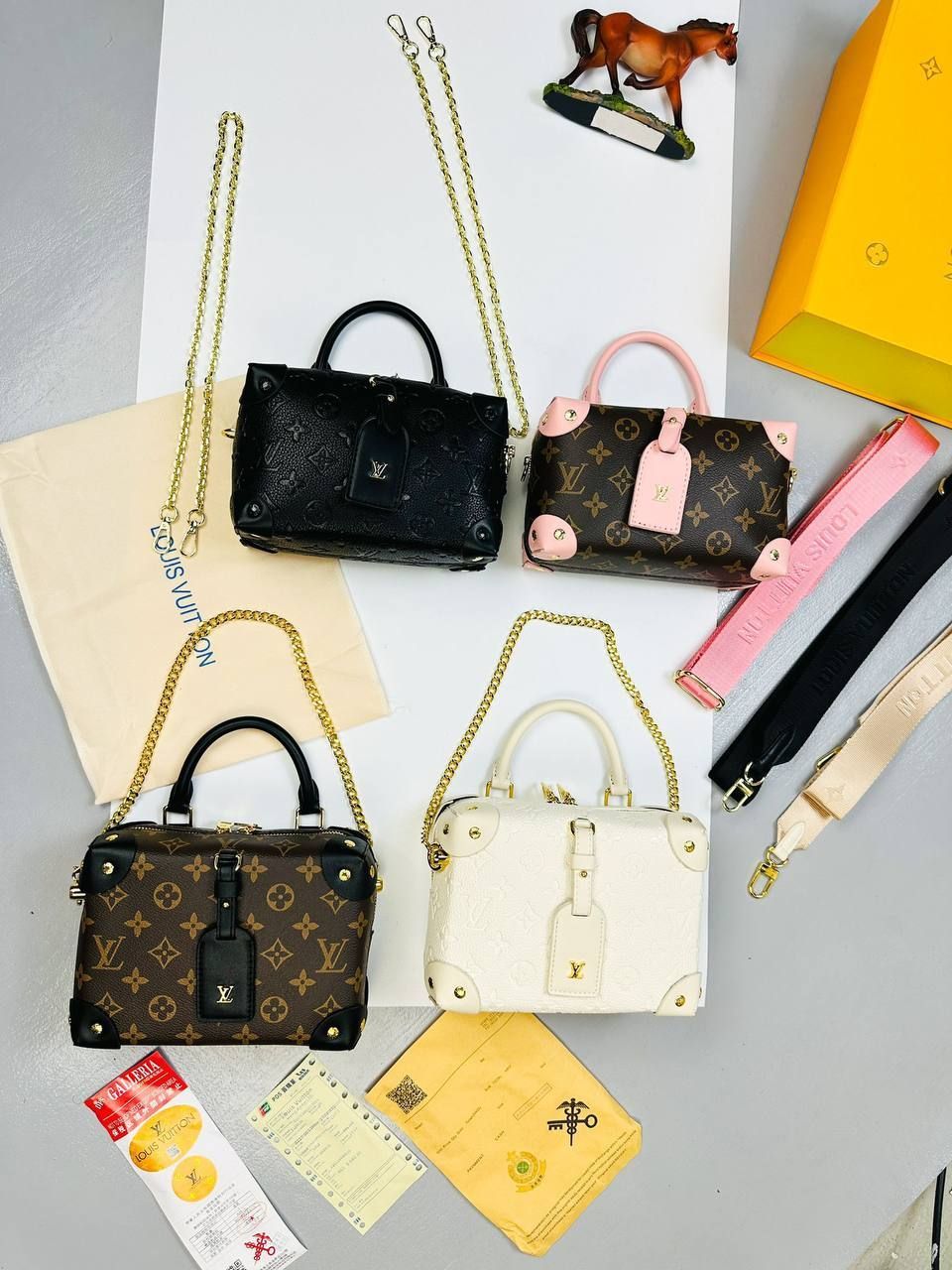 Louis Vuitton Women Petite Malle Souple Designer Bag Black Brown Pink White Sale UK Women's First Copy Cheap Price Handbag Fake Replica Crossbody Luxury Reps Leather Pouch Woman 1st Copies Shoulder Bags Ladies Fakes Rep 1:1 LV Brand Logo AAA Duplicate 