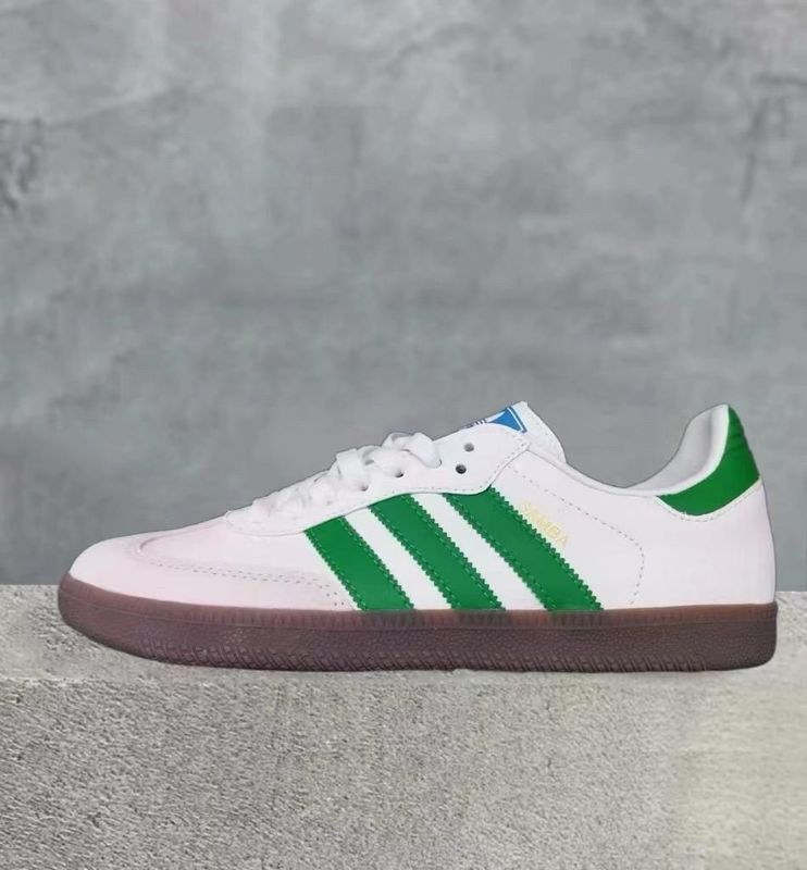 Adidas Samba OG Trainers For Women's White Green Adidas Samba OG Trainers For Women's White Green