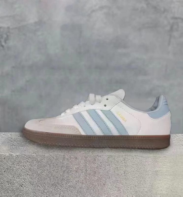 Adidas Samba OG White Halo Blue Trainers For Women's Adidas Samba OG White Halo Blue Trainers For Women's