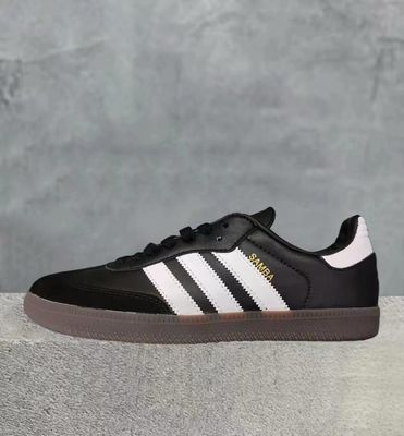 Adidas Samba OG Leather Black & White Trainers For Women's