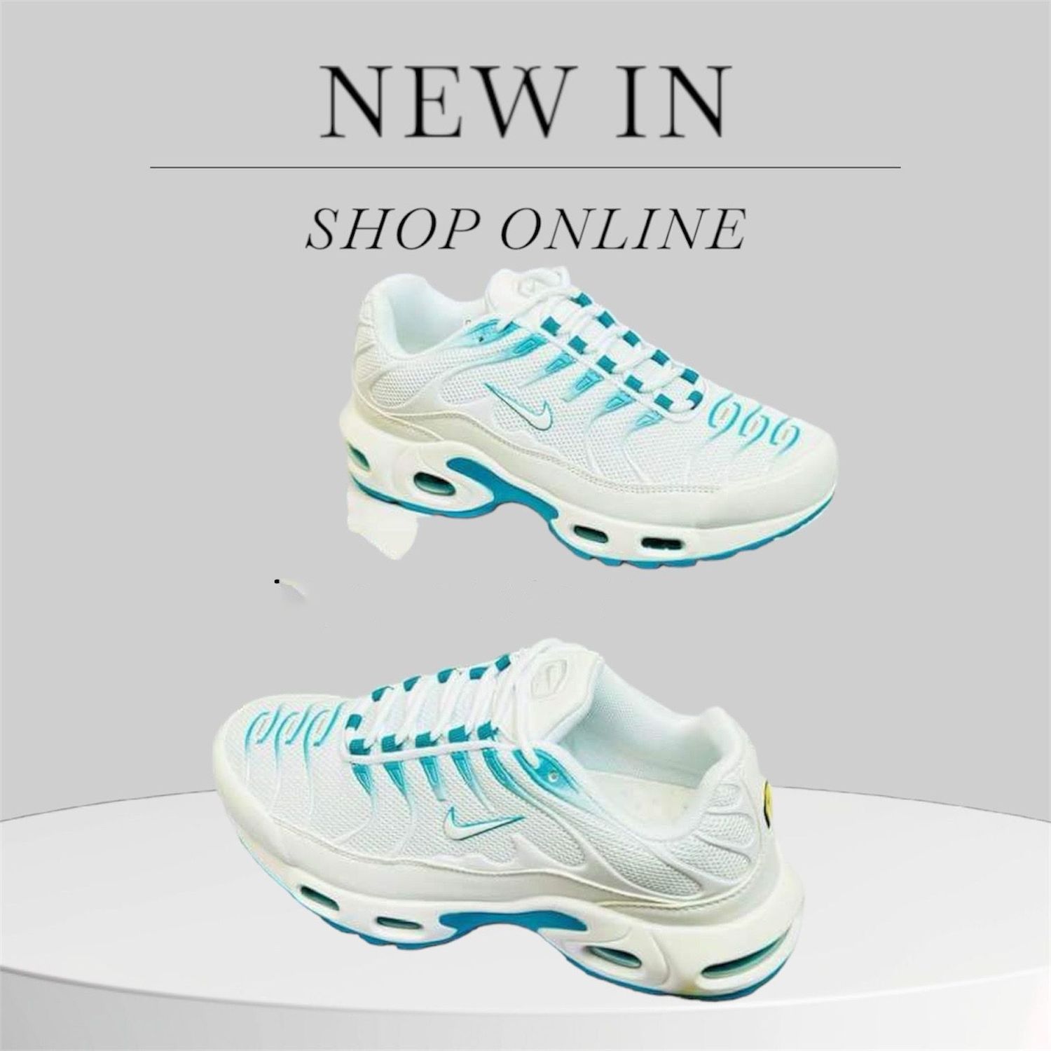 Nike TN Air Max Plus Trainers For Women's White/ Blue