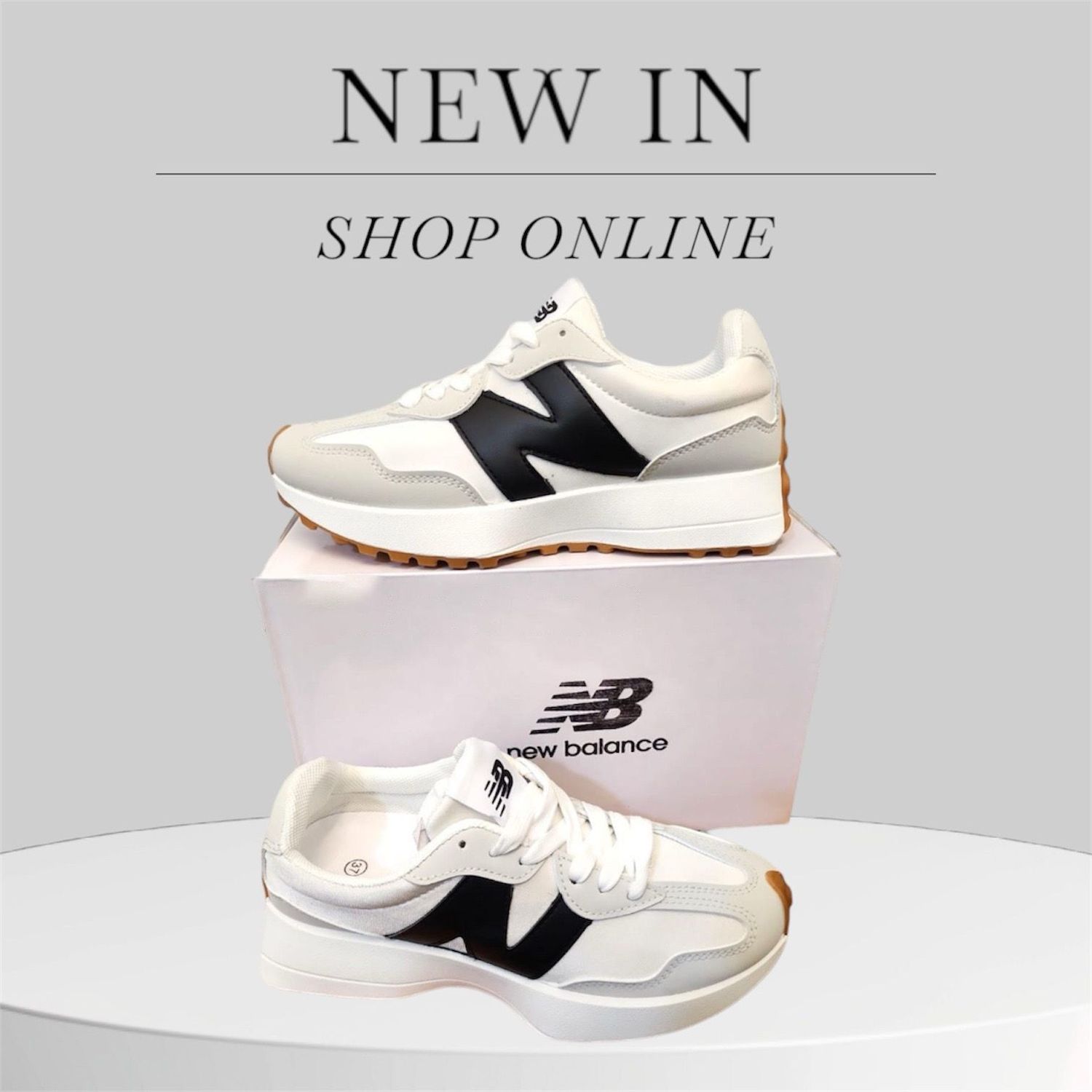 New Balance Sneakers Black & White For Women's