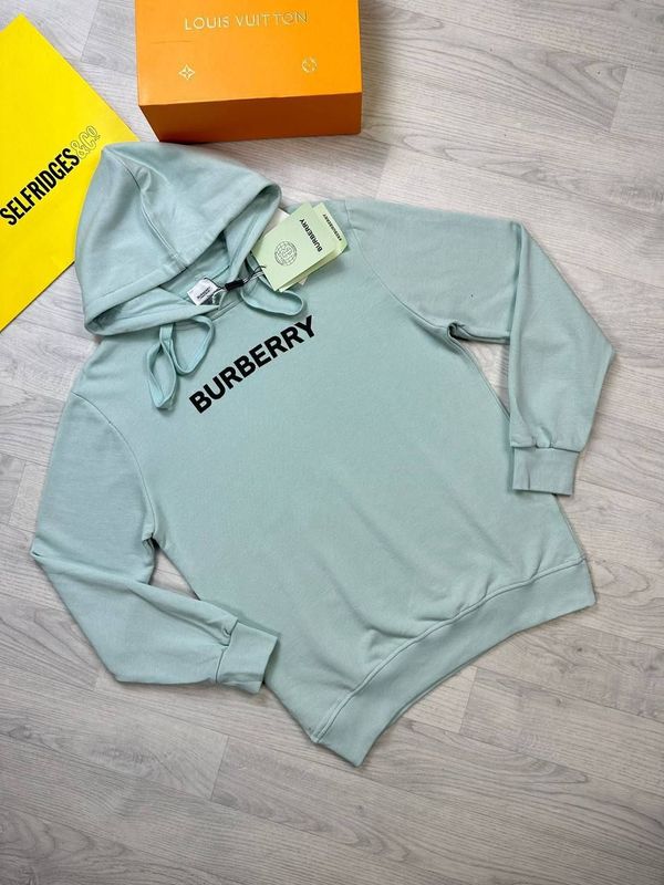 Burberry Logo Printed Drawstring Hoodie in 2 Colors Burberry Logo Printed Drawstring Hoodie in 2 Colors