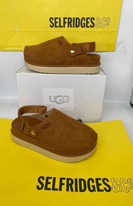 UGG Goldenstar Suede Clogs in Brown For Women's UGG Goldenstar Suede Clogs in Brown For Women's