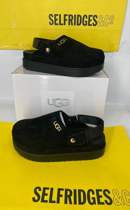 UGG Goldenstar Clogs Double Buckled in Black Color For Women