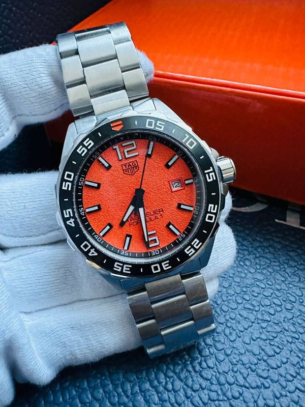 Tag Heuer Formula 1 Orange Dial Watch For Men's Tag Heuer Formula 1 Orange Dial Watch For Men's